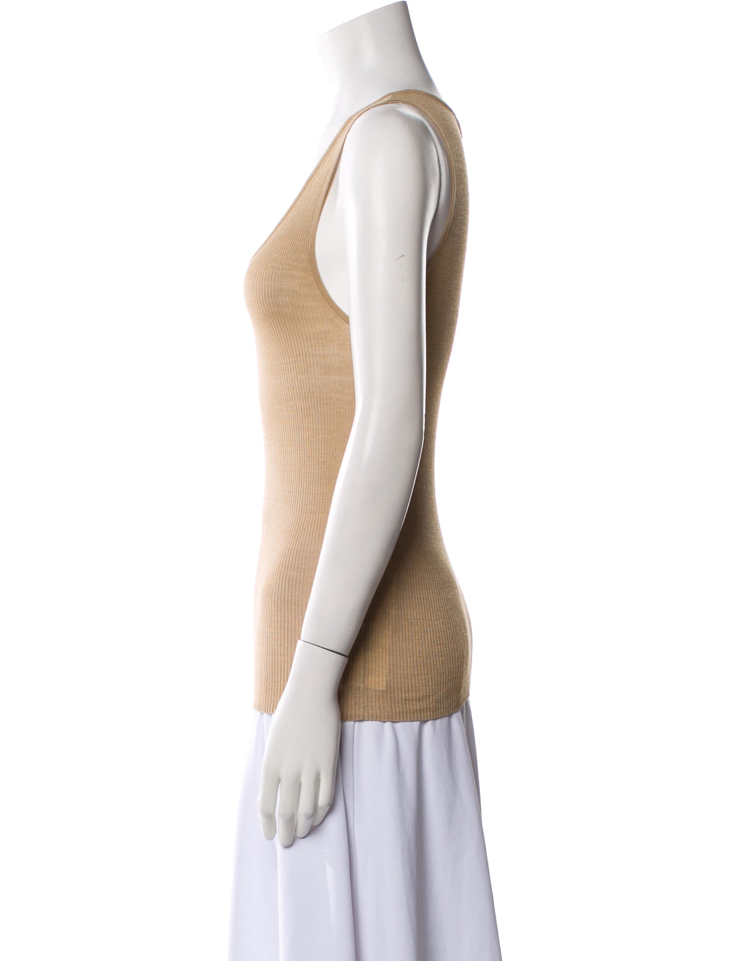 Nili Lotan Silk Scoop Neck Top