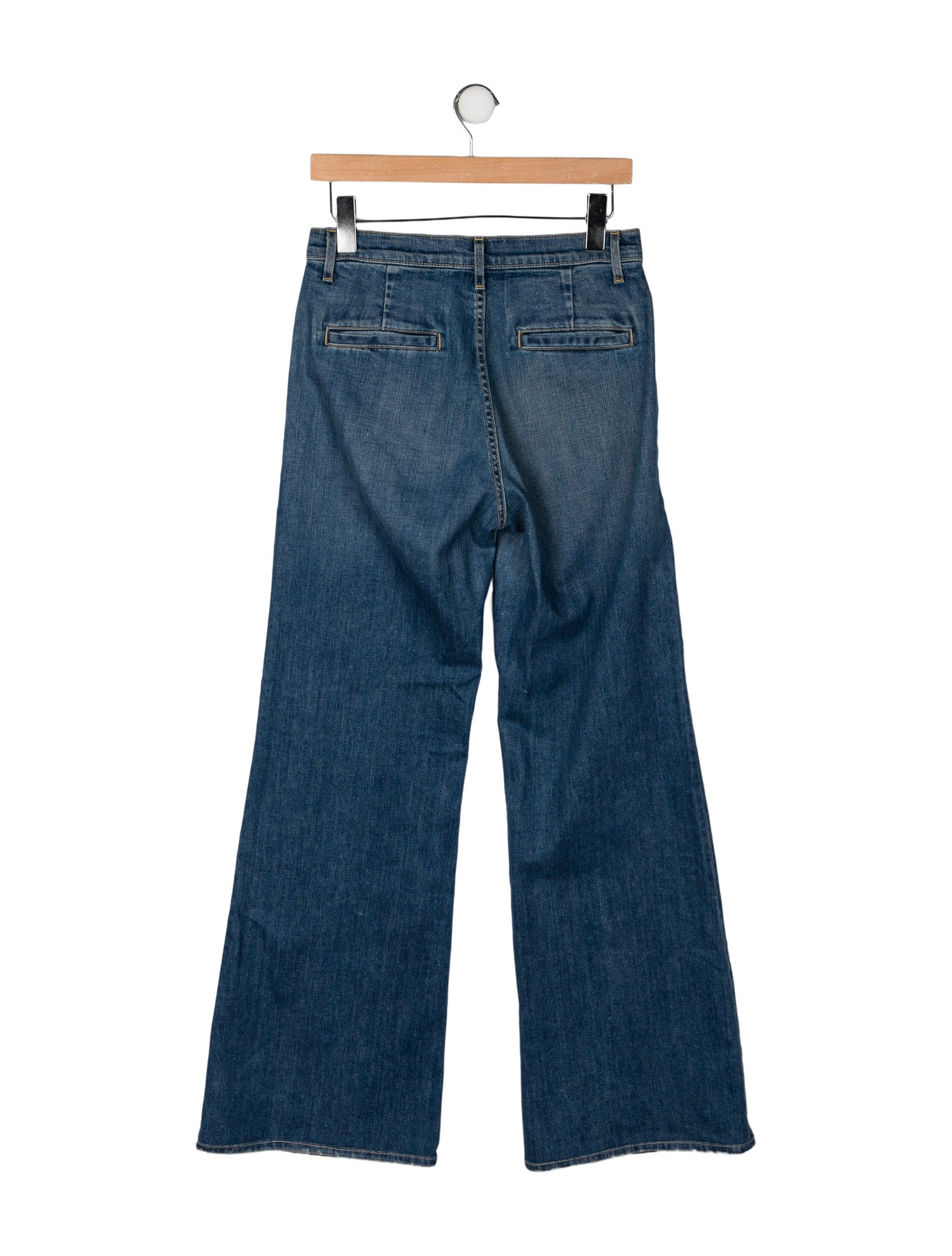 Nili Lotan Mid-Rise Wide Leg Jeans