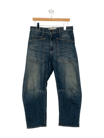 Nili Lotan Mid-Rise Wide Leg Jeans