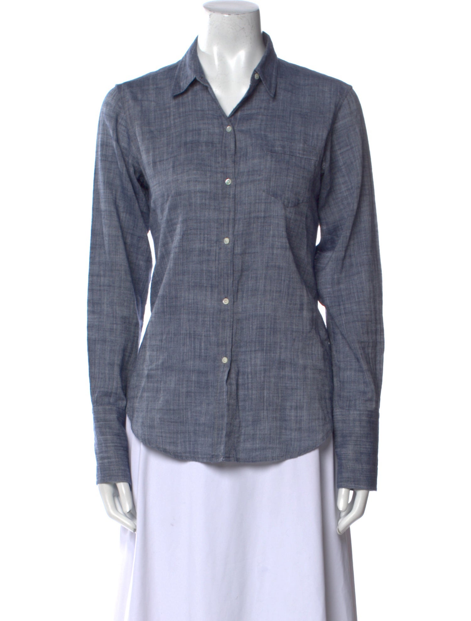 Nili Lotan Long Sleeve Button-Up Top