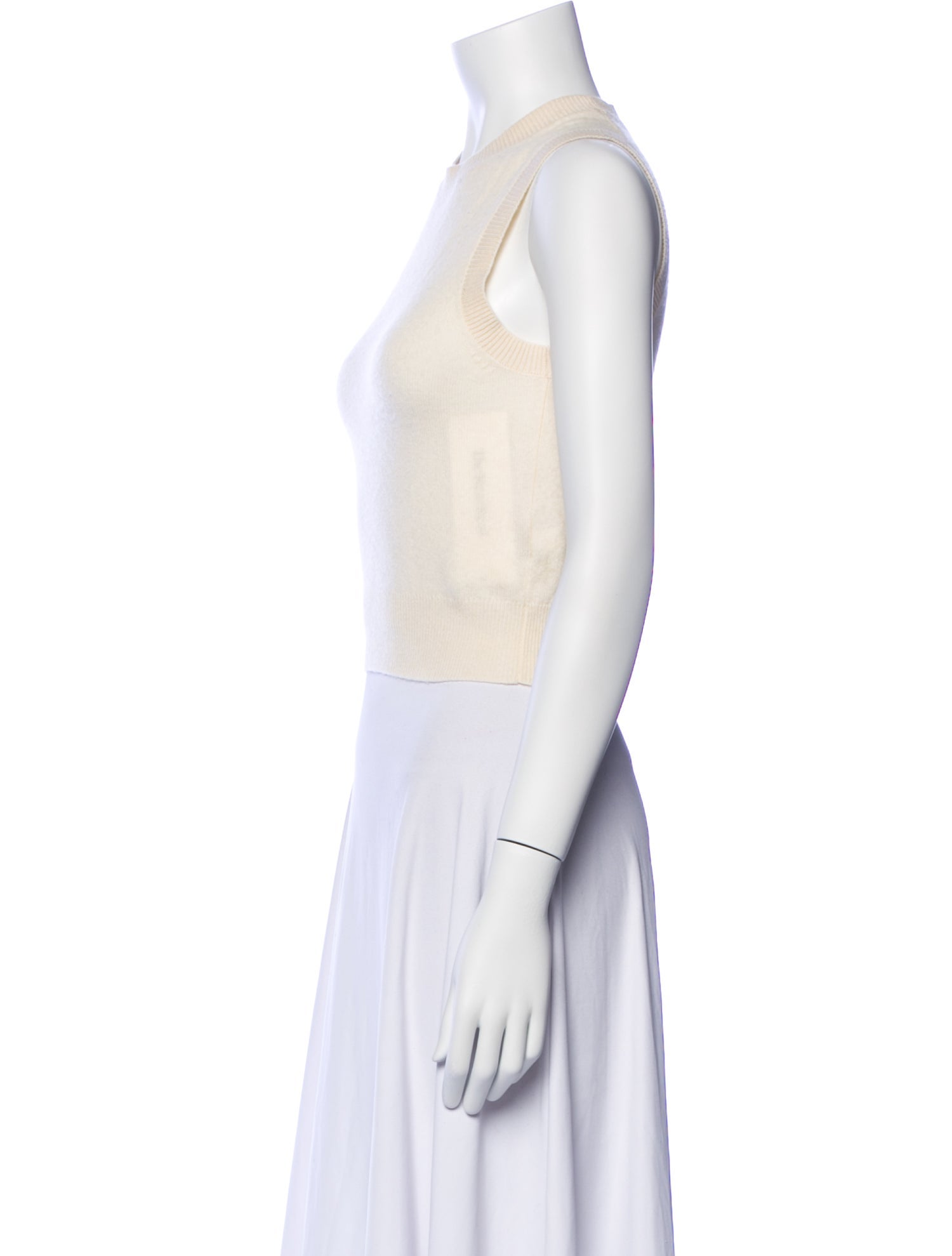 Nili Lotan Cashmere Crew Neck Crop Top