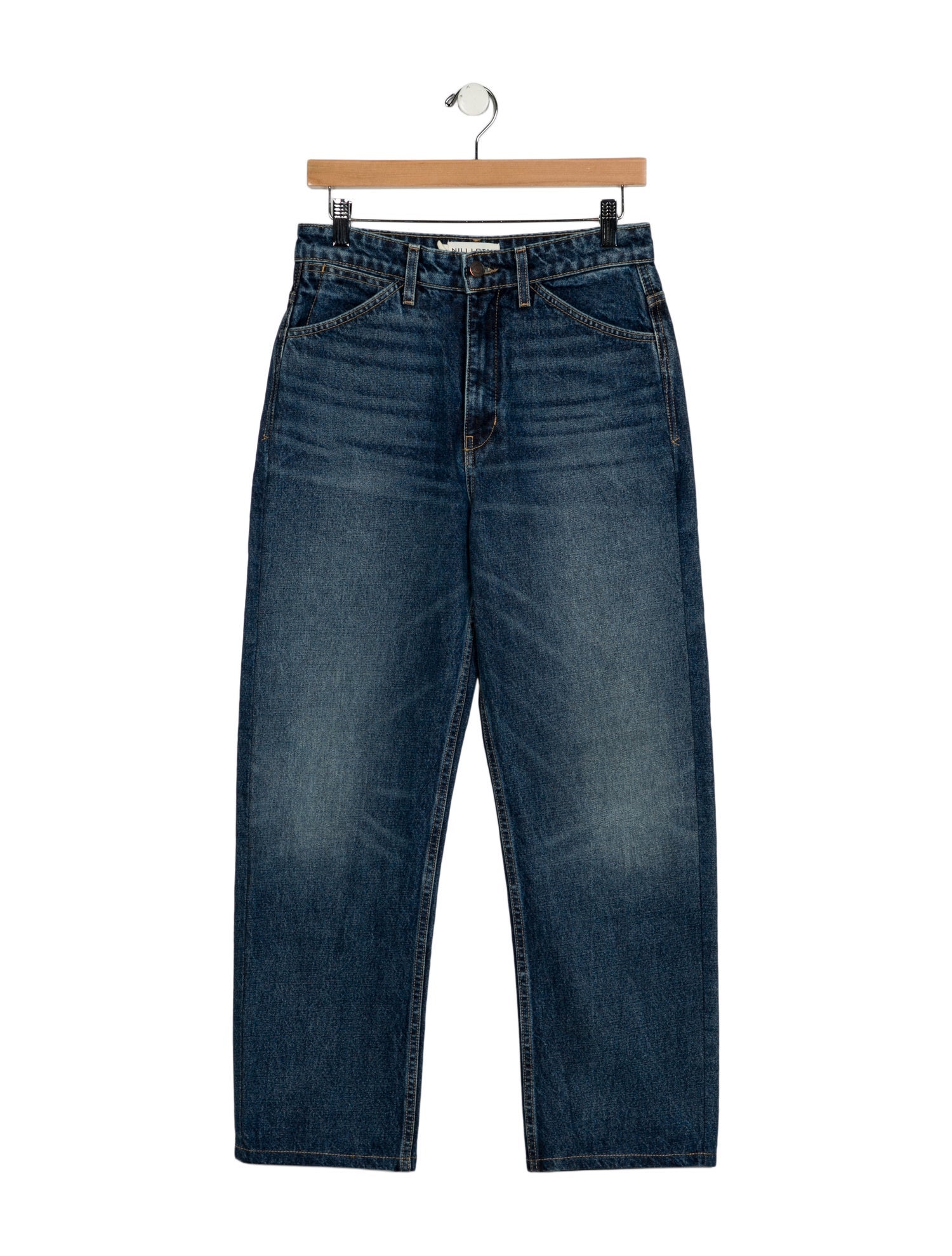 Nili Lotan High-Rise Straight Leg Jeans