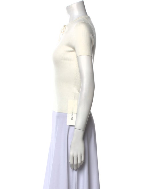 Nili Lotan V-Neck Short Sleeve Top