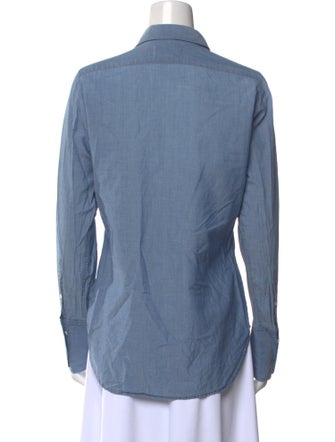 Nili Lotan Long Sleeve Button-Up Top