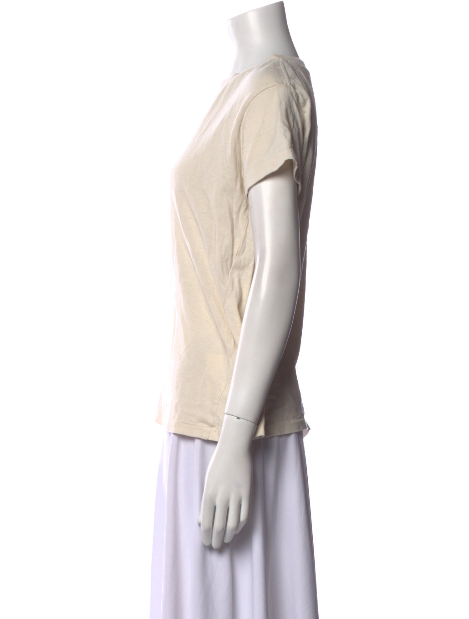 Nili Lotan Bateau Neckline Short Sleeve T-Shirt