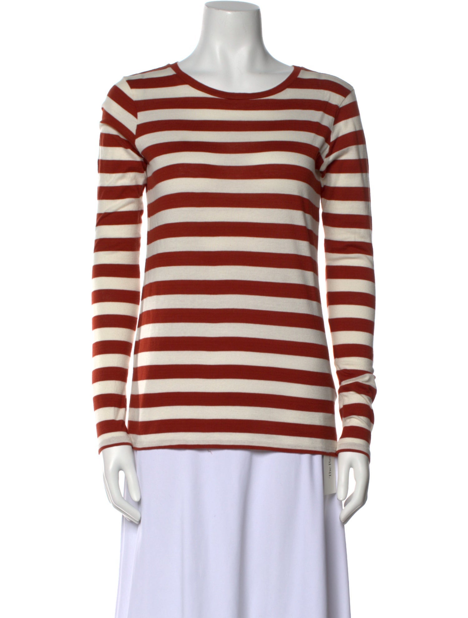 Nili Lotan Striped Crew Neck Top
