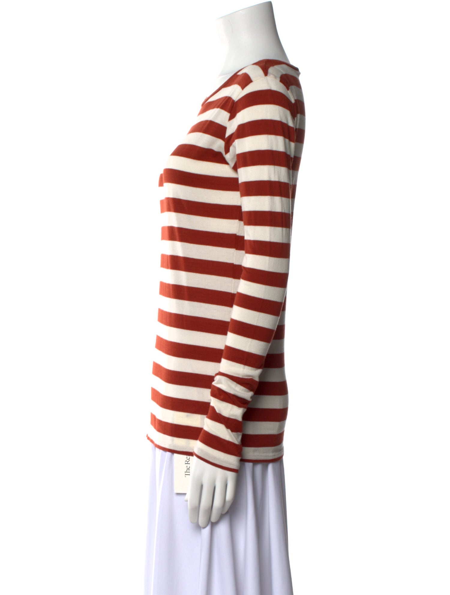 Nili Lotan Striped Crew Neck Top