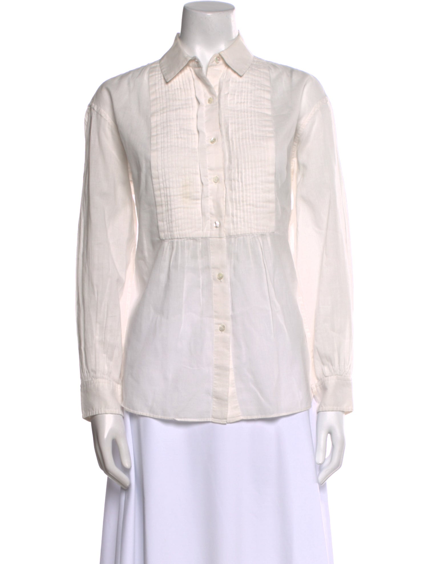 Nili Lotan Long Sleeve Button-Up Top