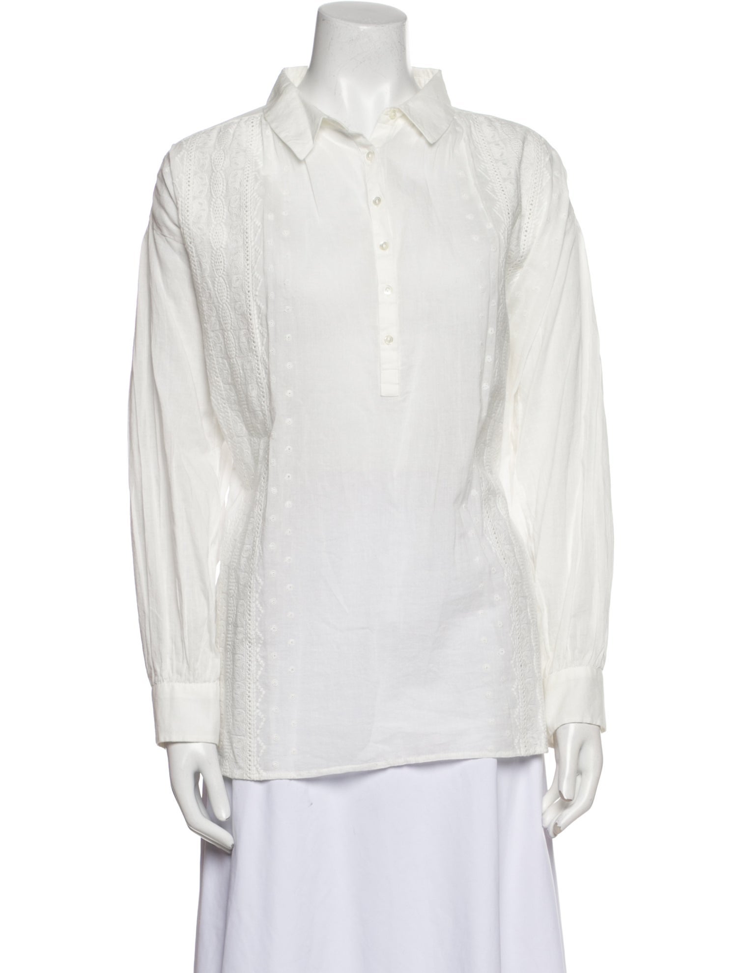 Nili Lotan Long Sleeve Button-Up Top