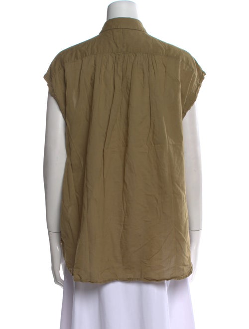 Nili Lotan Short Sleeve Button-Up Top