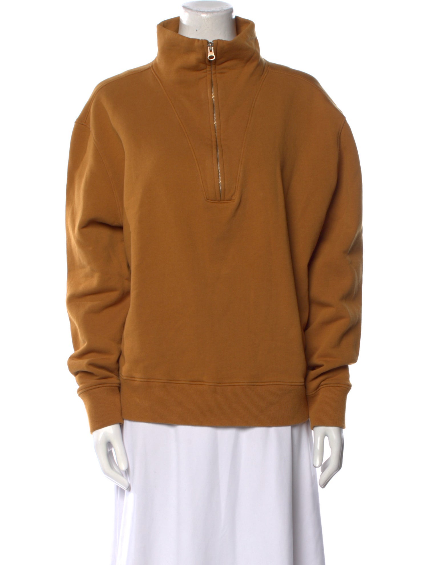 Nili Lotan Mock Neck Long Sleeve Sweatshirt