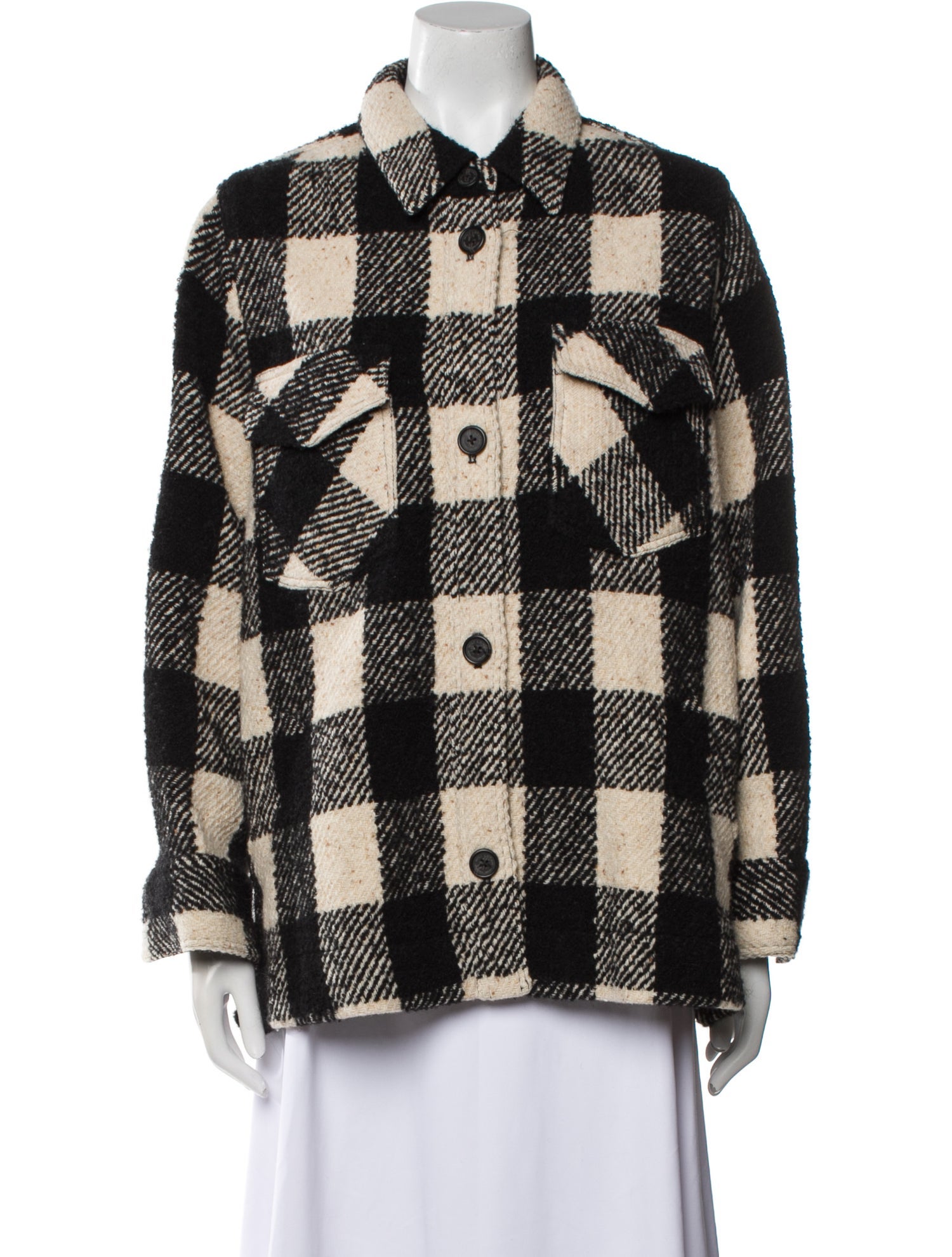Nili Lotan Plaid Print Jacket