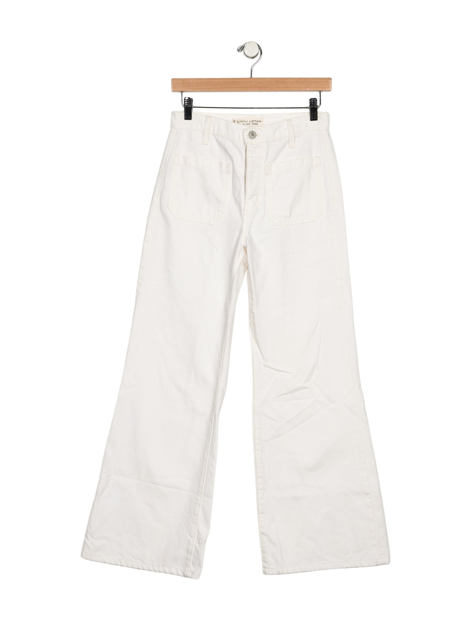 Nili Lotan Mid-Rise Wide Leg Jeans