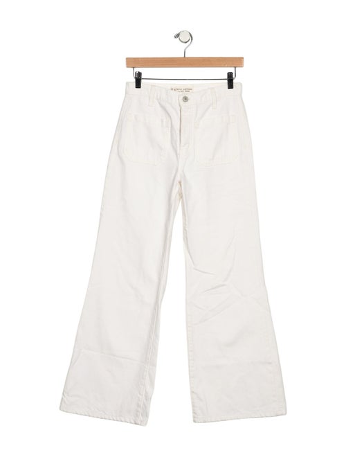 Nili Lotan Mid-Rise Wide Leg Jeans