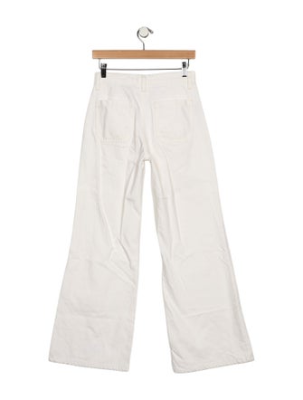 Nili Lotan Mid-Rise Wide Leg Jeans