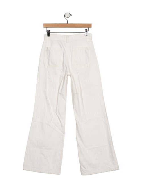 Nili Lotan Mid-Rise Wide Leg Jeans