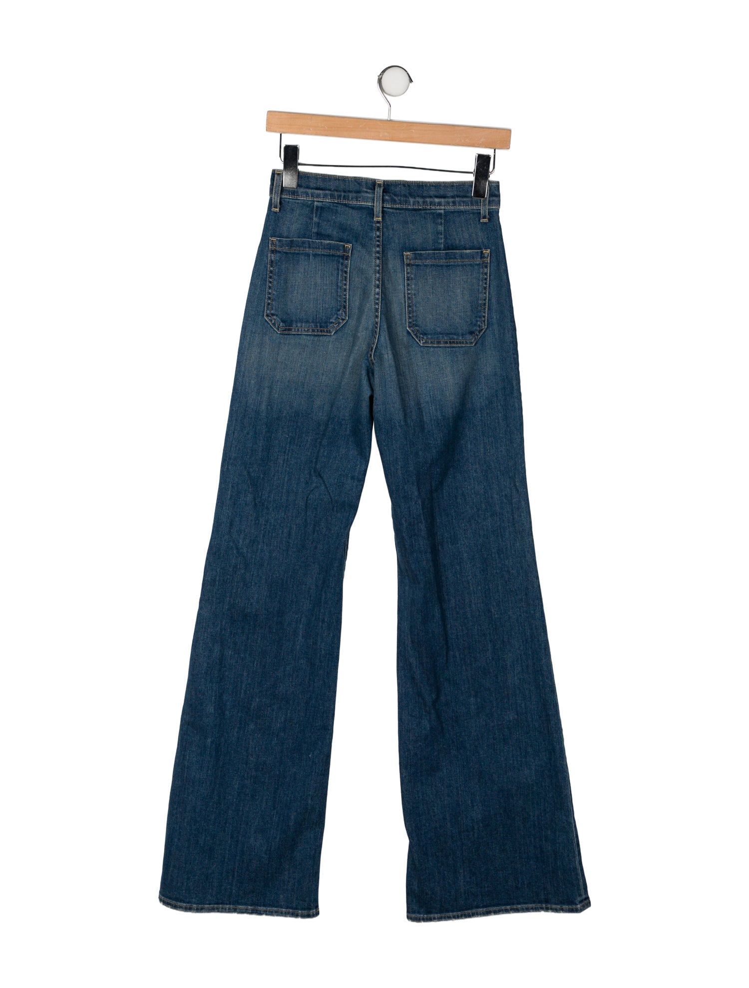 Nili Lotan Mid-Rise Wide Leg Jeans