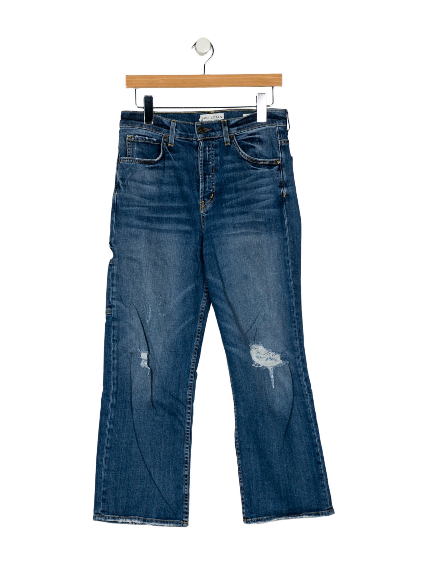 Nili Lotan High-Rise Wide Leg Jeans