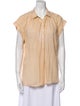 Nili Lotan Short Sleeve Button-Up Top