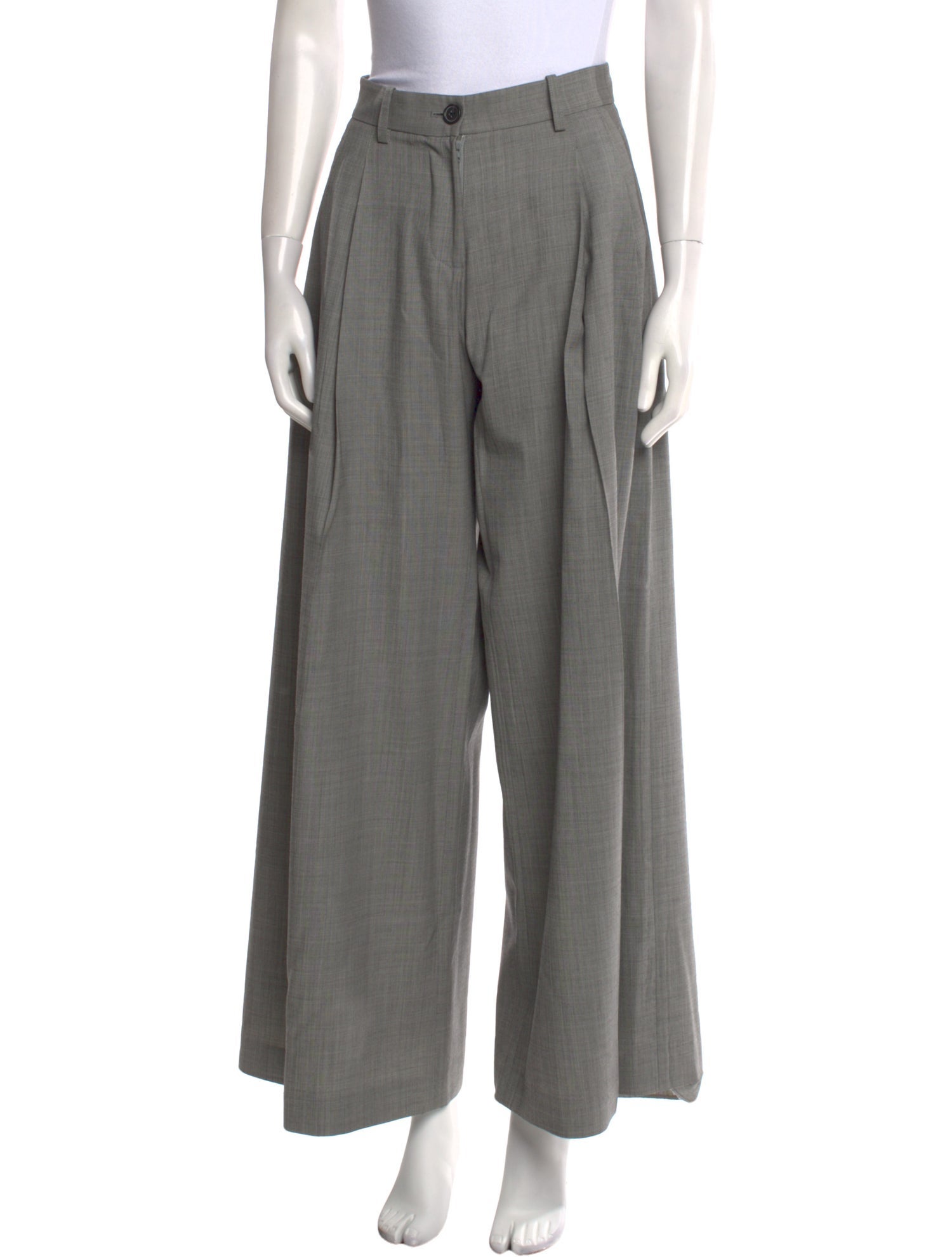 Nili Lotan Lamb Leather Wide Leg Pants