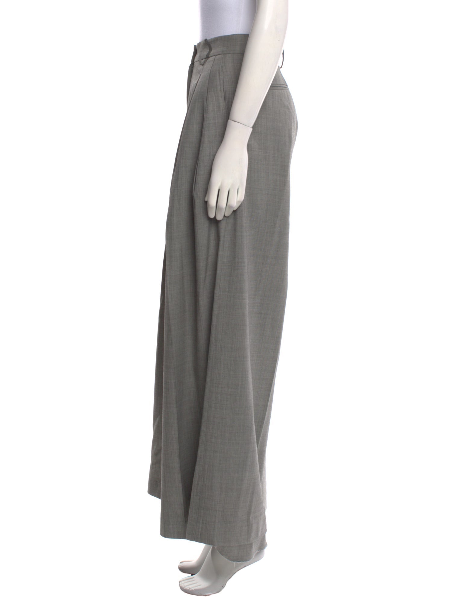 Nili Lotan Lamb Leather Wide Leg Pants