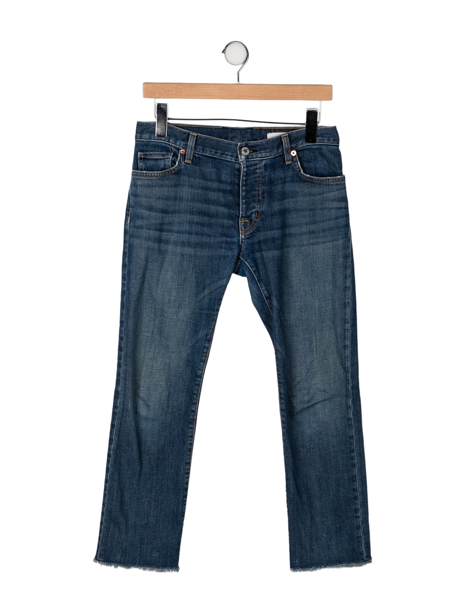 Nili Lotan Mid-Rise Straight Leg Jeans