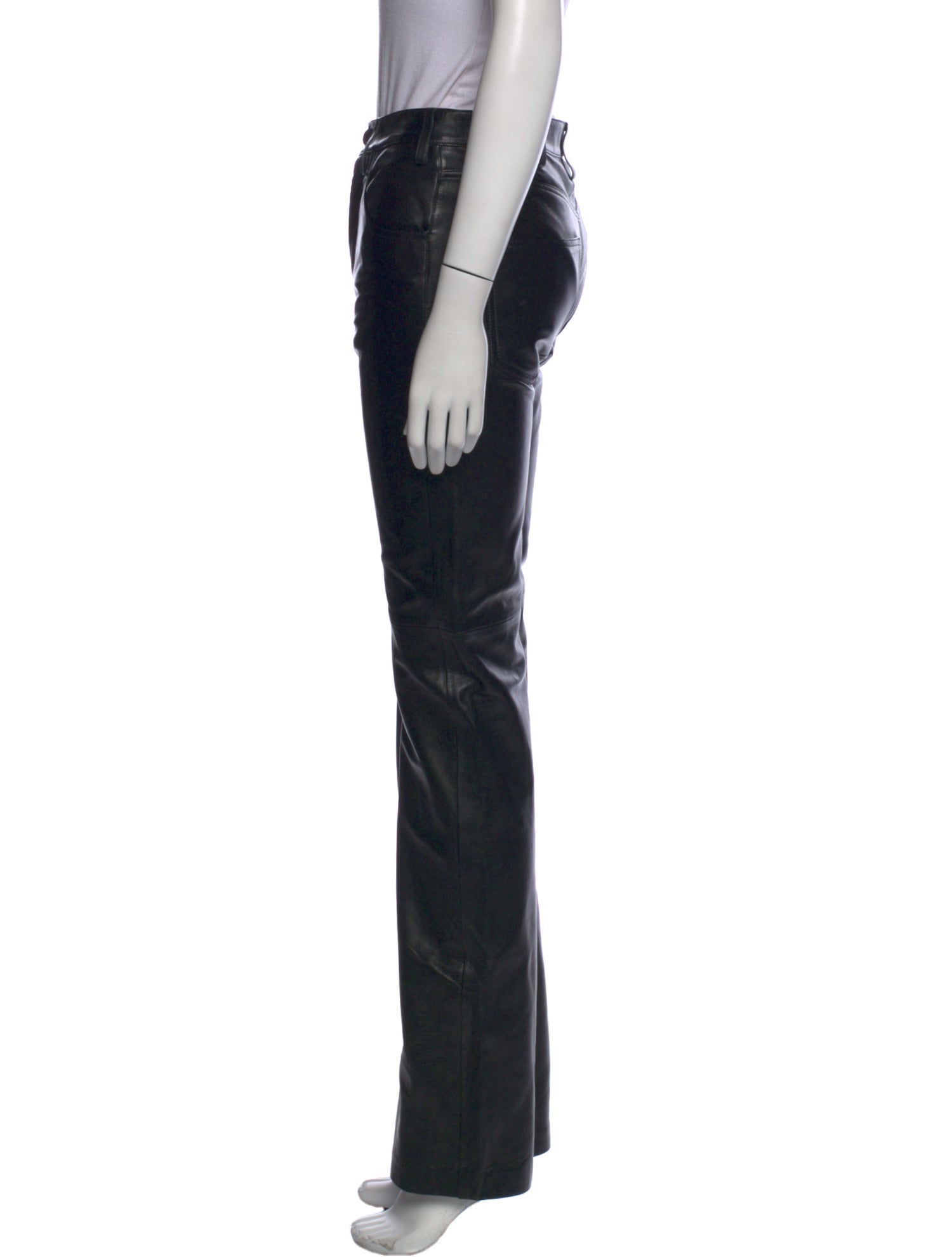 Nili Lotan Lamb Leather Wide Leg Pants