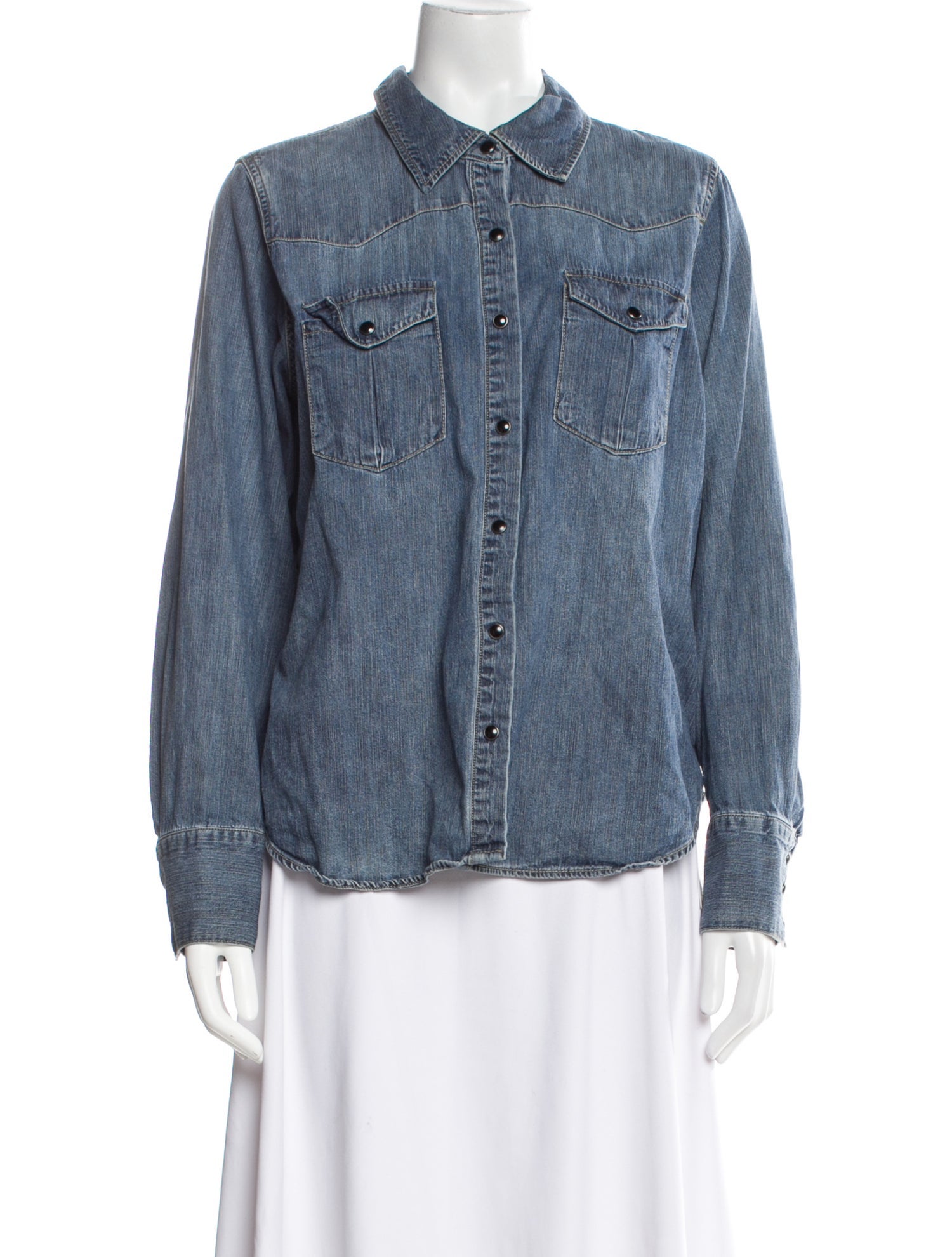 Nili Lotan Long Sleeve Button-Up Top