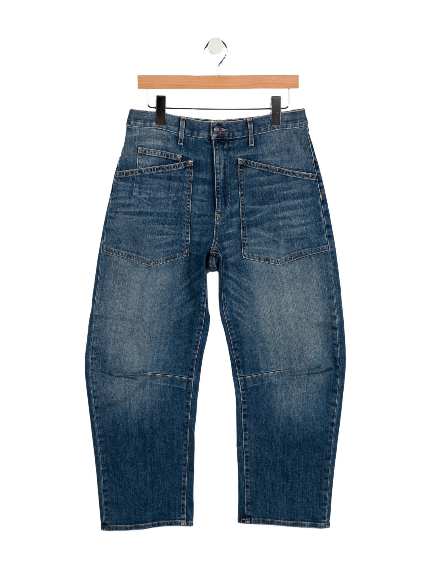 Nili Lotan Low-Rise Straight Leg Jeans