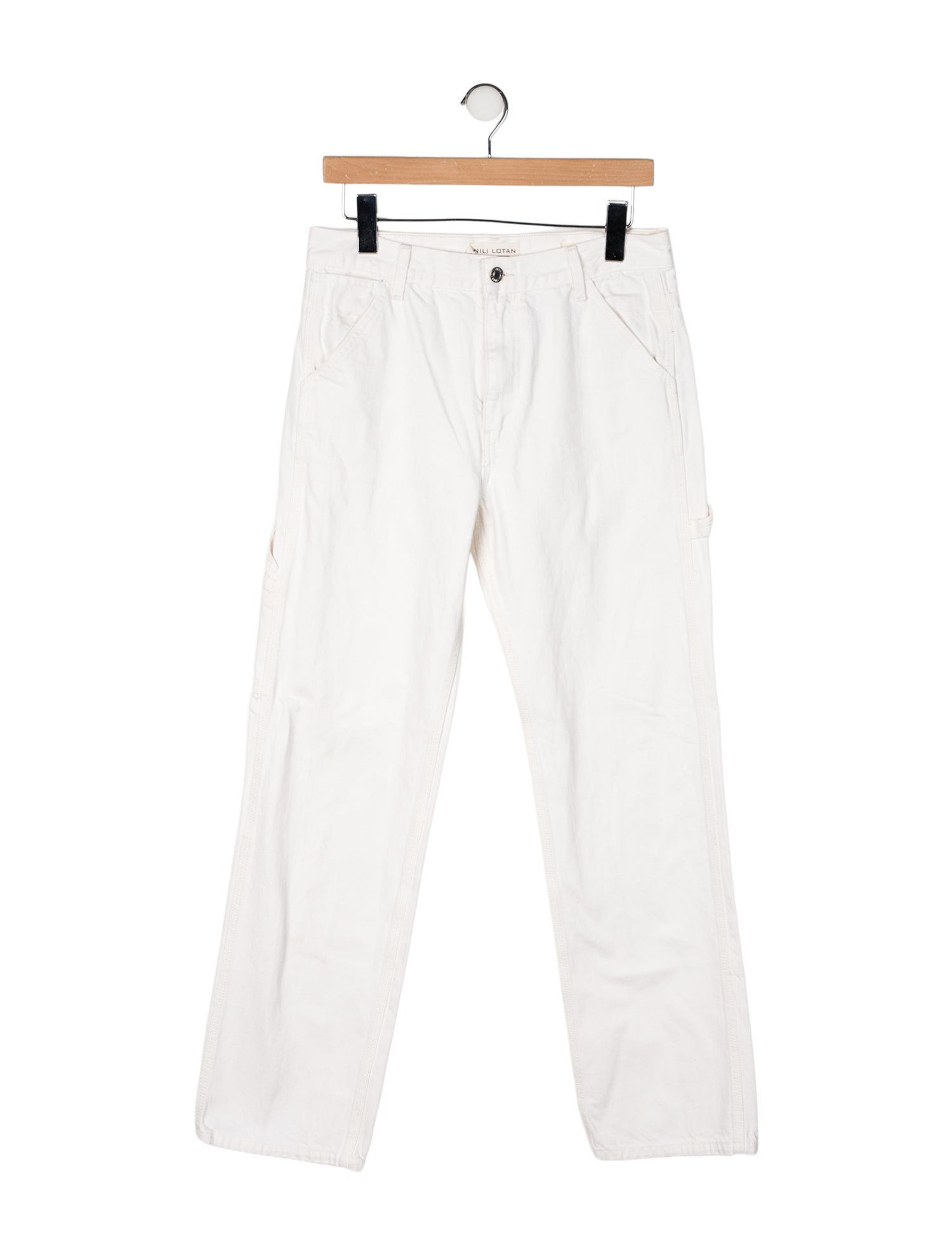 Nili Lotan High-Rise Straight Leg Jeans