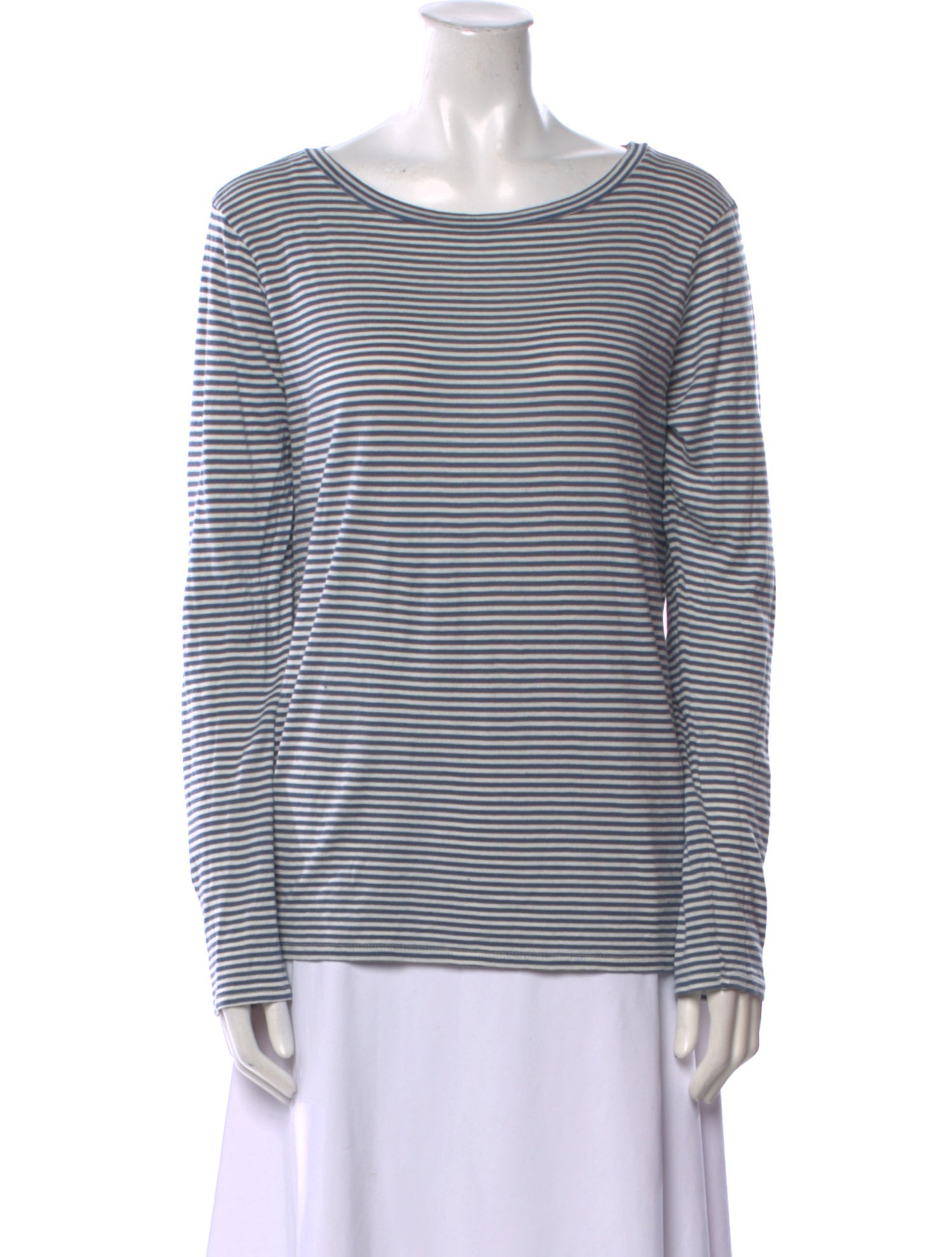 Nili Lotan Striped Bateau Neckline Top