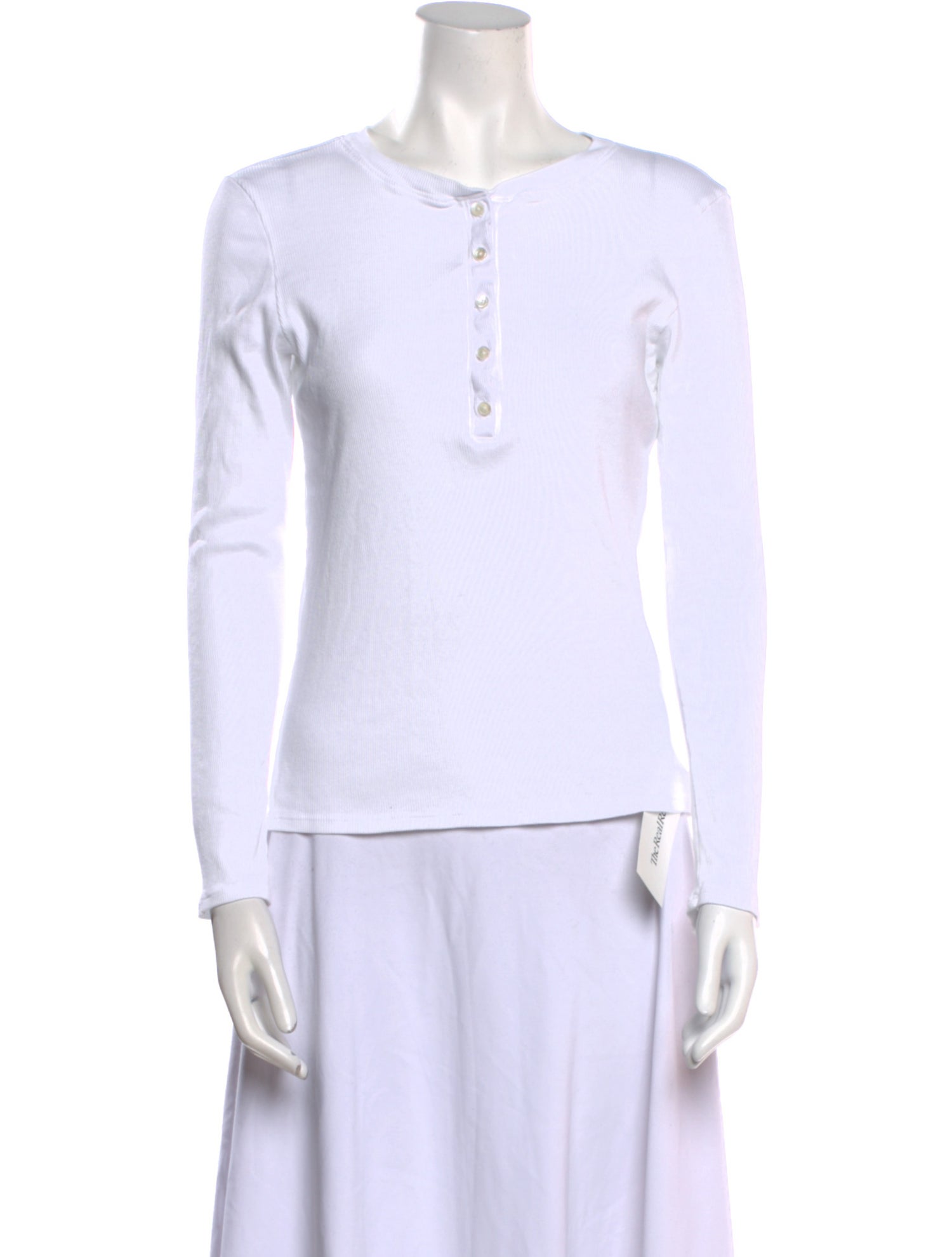 Nili Lotan Crew Neck Long Sleeve Top