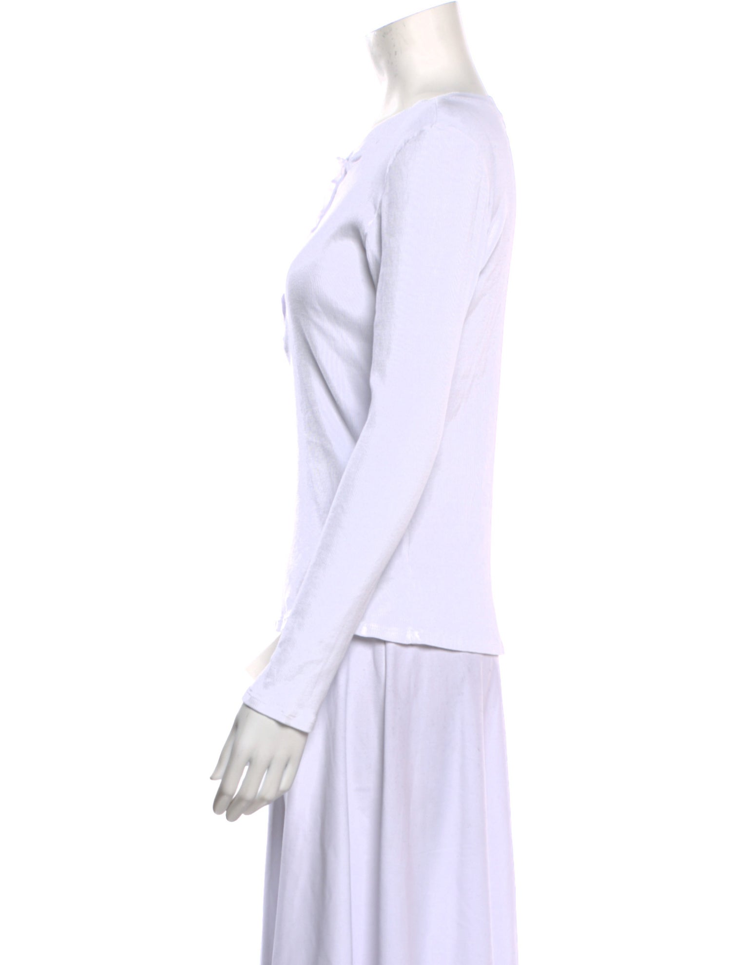 Nili Lotan Crew Neck Long Sleeve Top