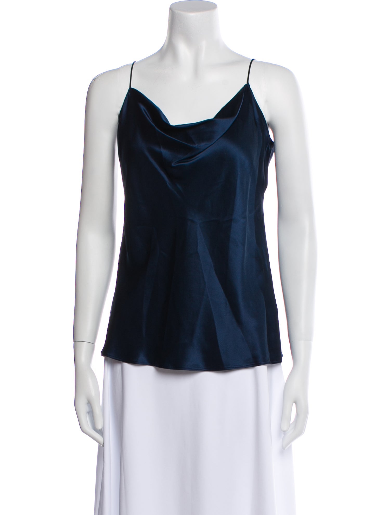 Nili Lotan Silk Cowl Neck Top