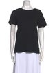Nili Lotan Scoop Neck Short Sleeve T-Shirt