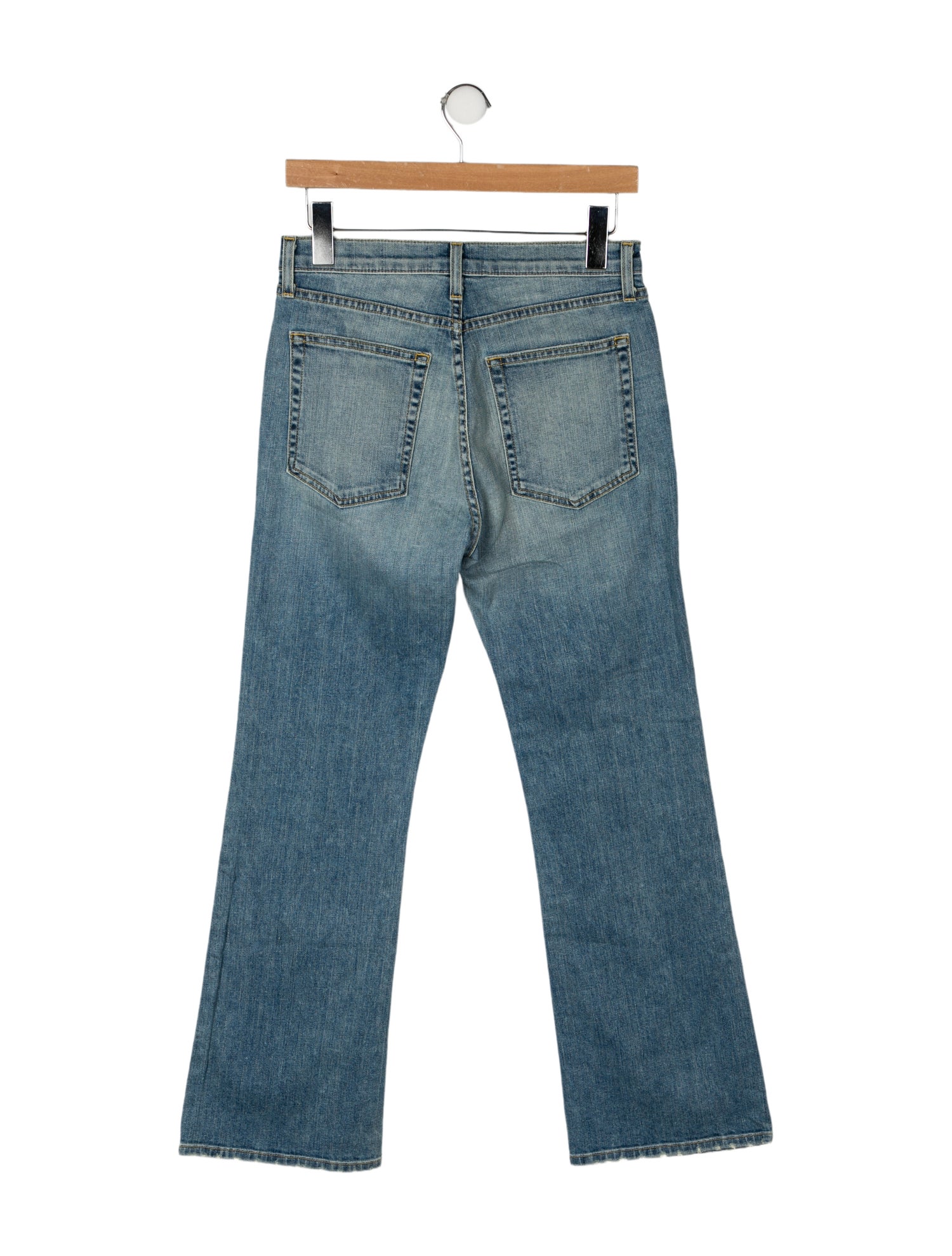 Nili Lotan Mid-Rise Wide Leg Jeans