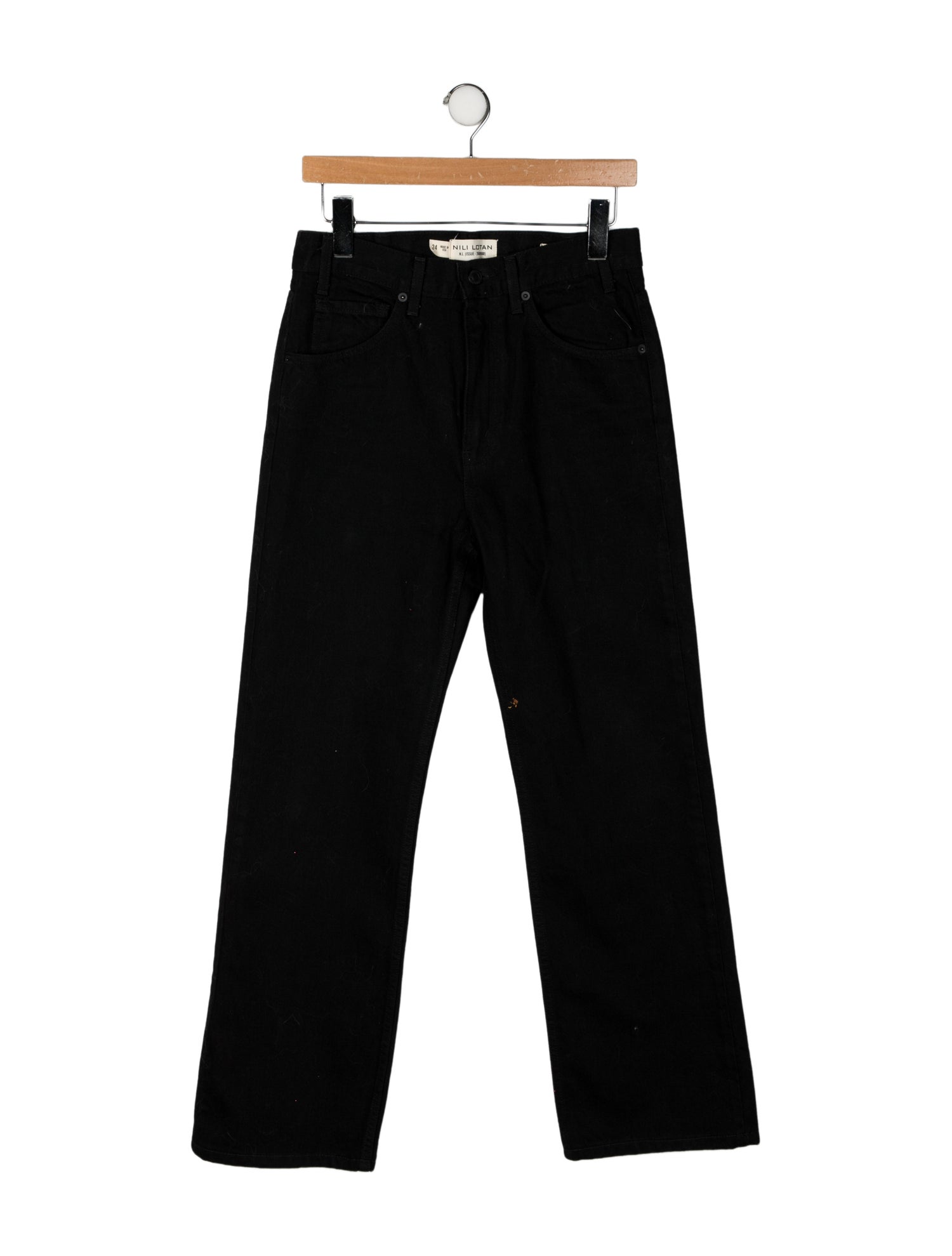 Nili Lotan High-Rise Wide Leg Jeans