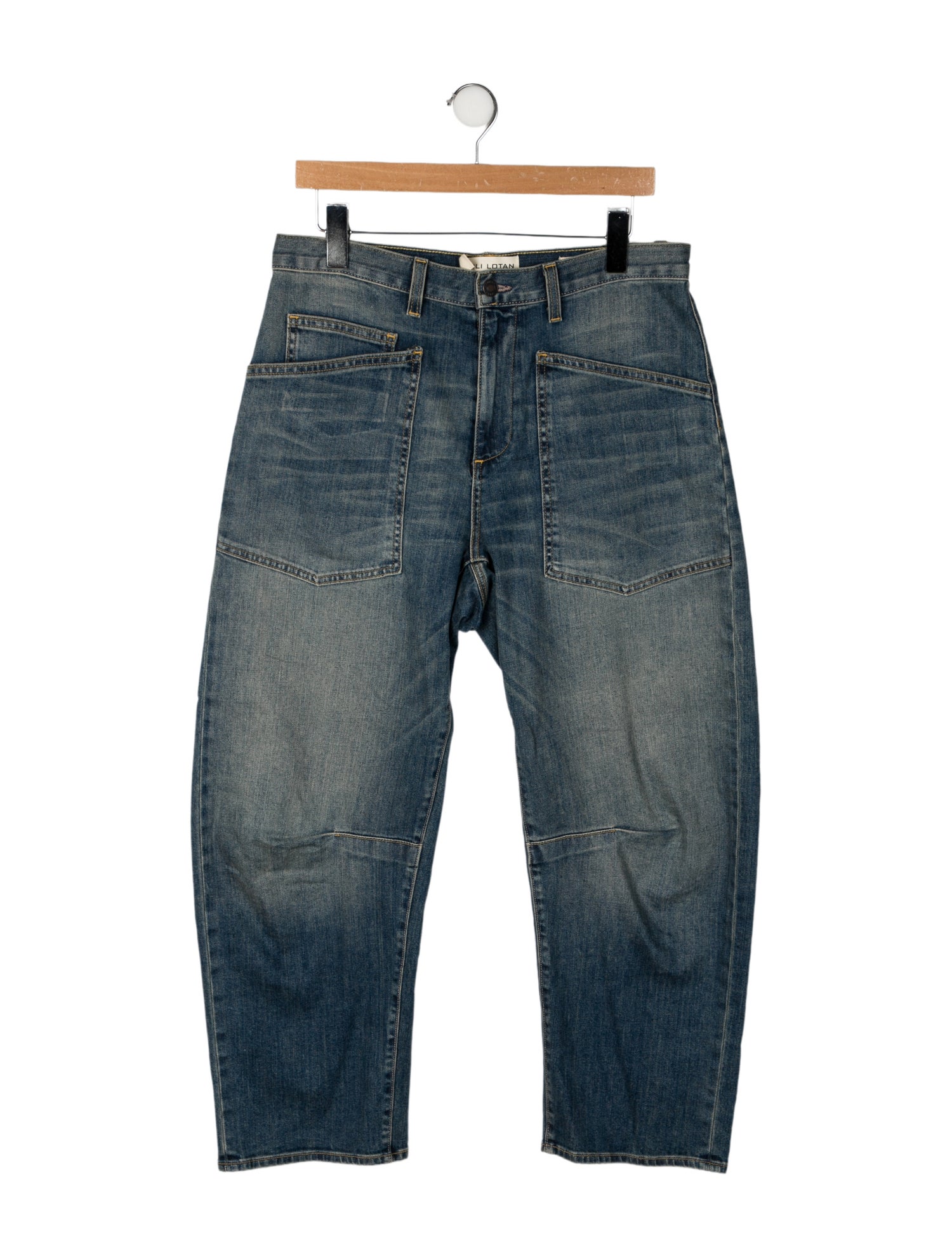 Nili Lotan High-Rise Wide Leg Jeans