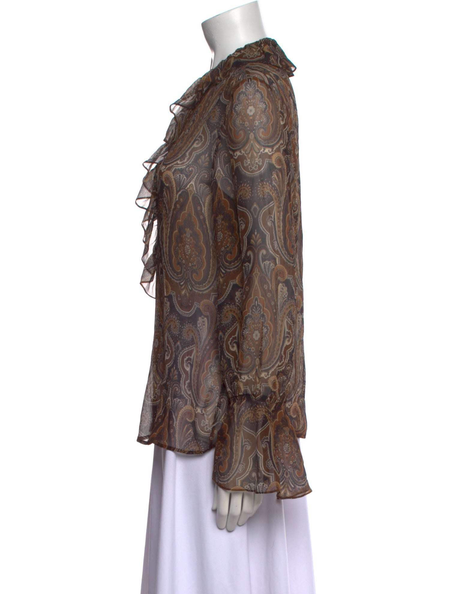 Nili Lotan Silk Animal Print Blouse w/ Tags