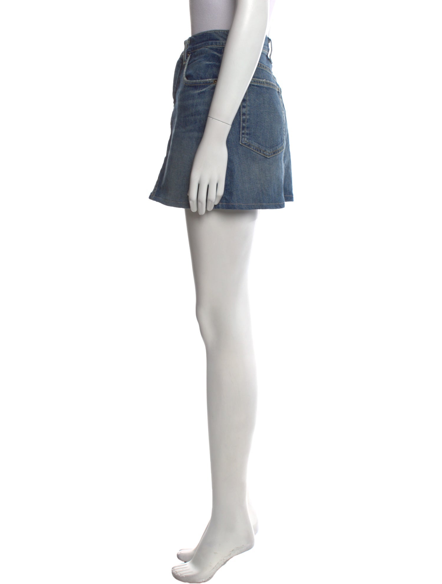 Nili Lotan Distressed Accents Mini Skirt