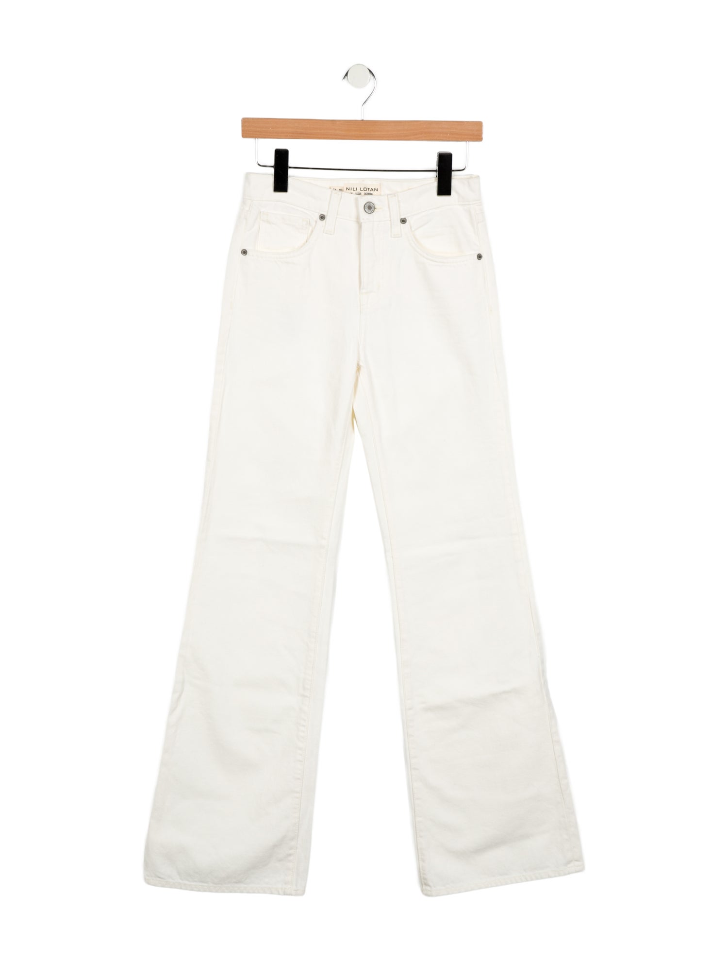 Nili Lotan Mid-Rise Wide Leg Jeans