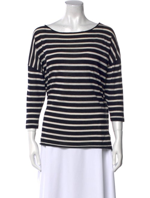 Nili Lotan Striped Bateau Neckline Top