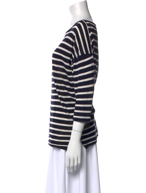 Nili Lotan Striped Bateau Neckline Top