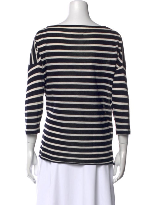 Nili Lotan Striped Bateau Neckline Top