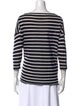 Nili Lotan Striped Bateau Neckline Top
