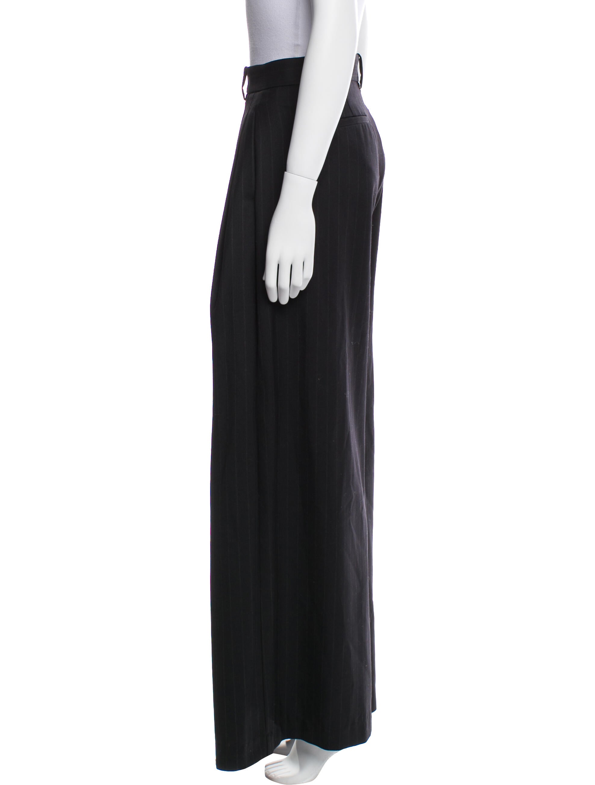 Nili Lotan Virgin Wool Wide Leg Pants