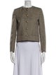 Nili Lotan Virgin Wool Tweed Pattern Evening Jacket