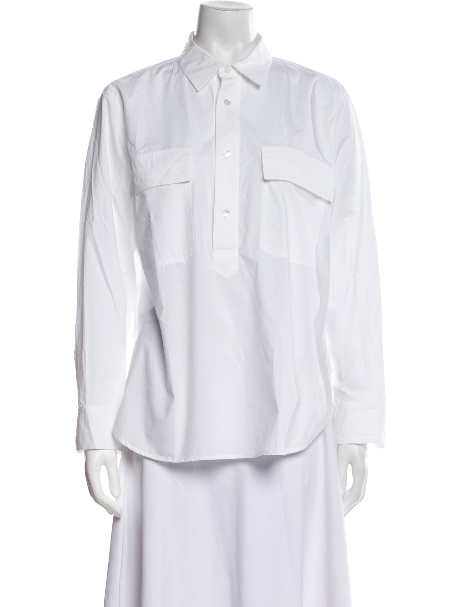 Nili Lotan Long Sleeve Button-Up Top