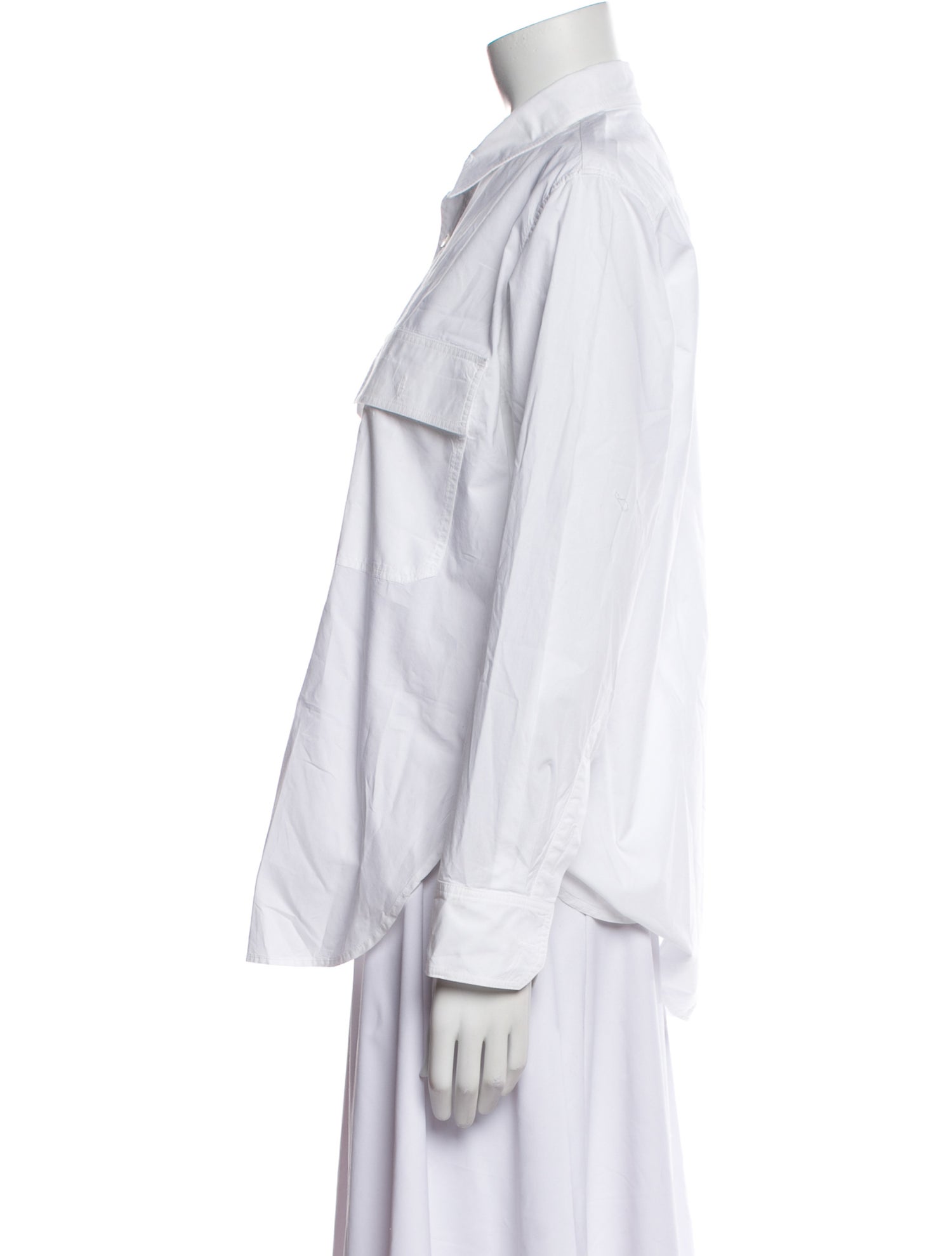 Nili Lotan Long Sleeve Button-Up Top