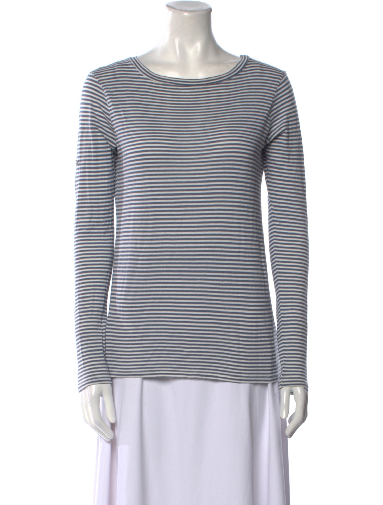 Nili Lotan Striped Bateau Neckline Top